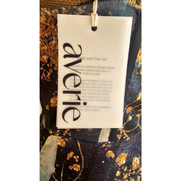 averie Kaylani Draped Midi Dress Floral Magic Print, NWT, NEW, Sz M - Picture 7 of 12